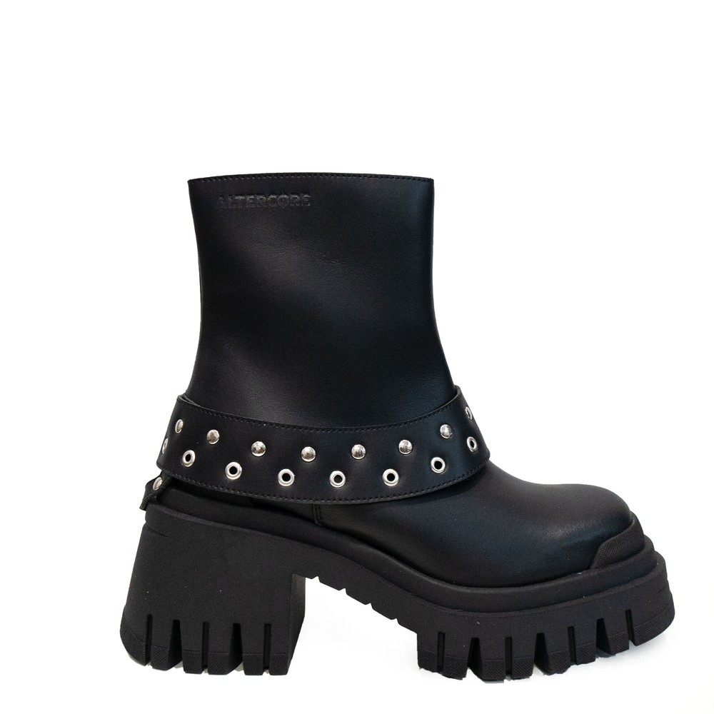 Altercore - Eris Vegan Plattformstiefel - Schwarz